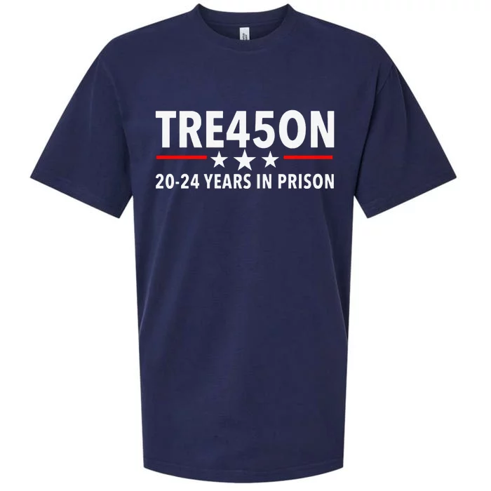 Funny Tre45on Anti Trump Treason 45 Sueded Cloud Jersey T-Shirt