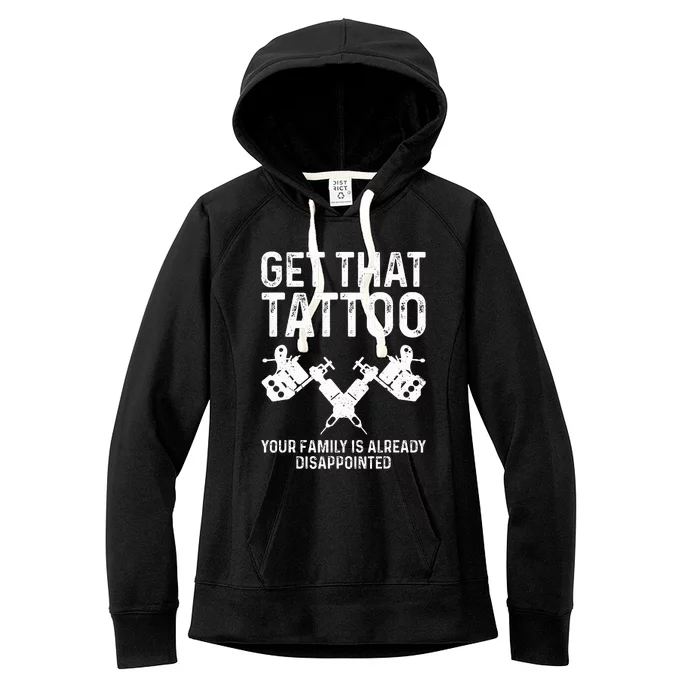 Funny Tattoo Artist Art For Women Tattooer Women's Fleece Hoodie