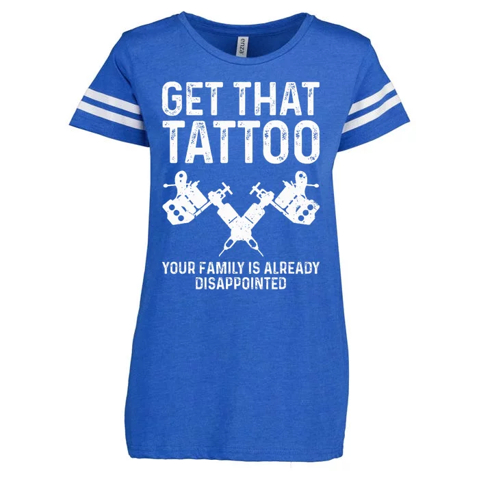 Funny Tattoo Artist Art For Women Tattooer Enza Ladies Jersey Football T-Shirt