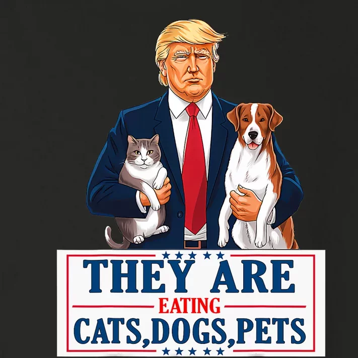 Funny They Are Eating The Dogs The Cats The Pets Trump 2024 Toddler Long Sleeve Shirt