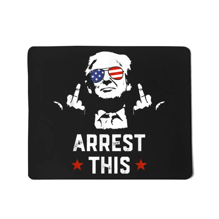 Funny Trump Arrest This Donald Trump Middle Finger President Mousepad