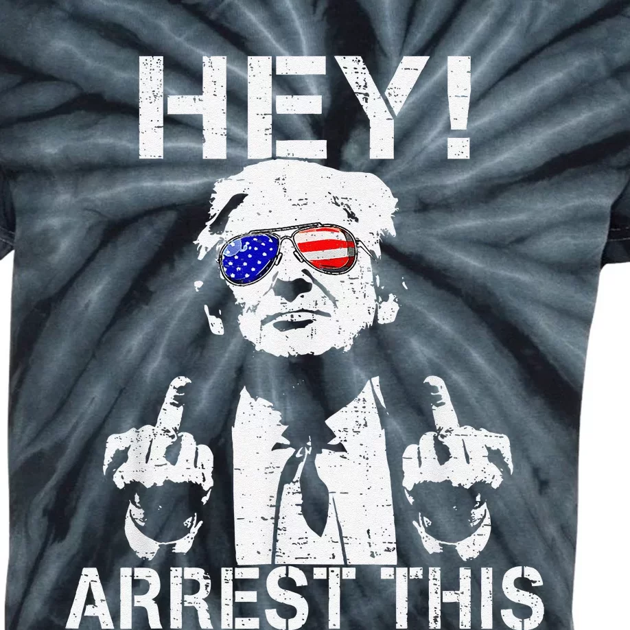 Funny Trump Arrest This Gift Kids Tie-Dye T-Shirt