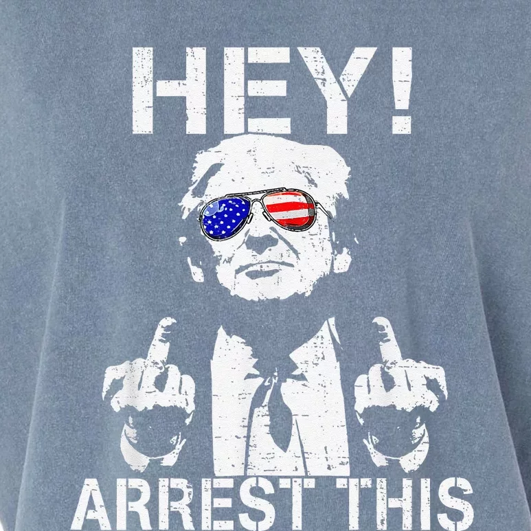 Funny Trump Arrest This Gift Garment-Dyed Women's Muscle Tee