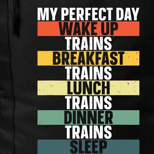 Funny Train Art For Railroad Vehicle Train Lover Daily Commute Backpack