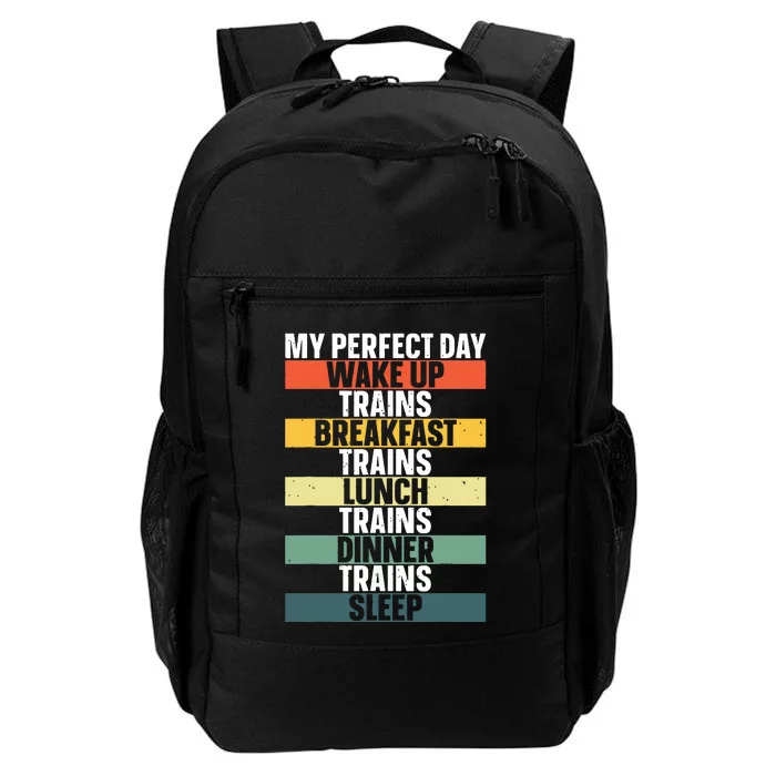 Funny Train Art For Railroad Vehicle Train Lover Daily Commute Backpack