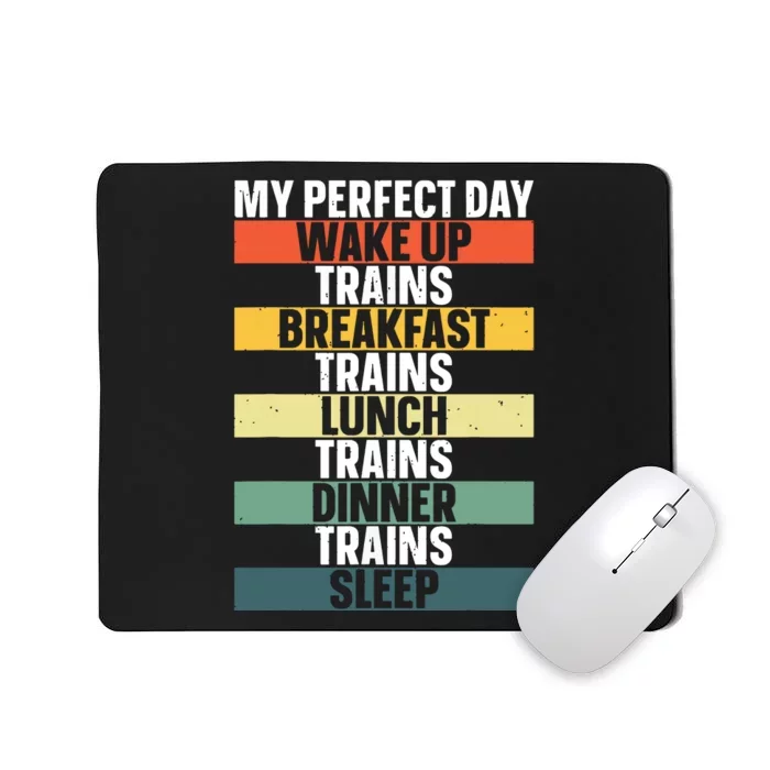 Funny Train Art For Railroad Vehicle Train Lover Mousepad