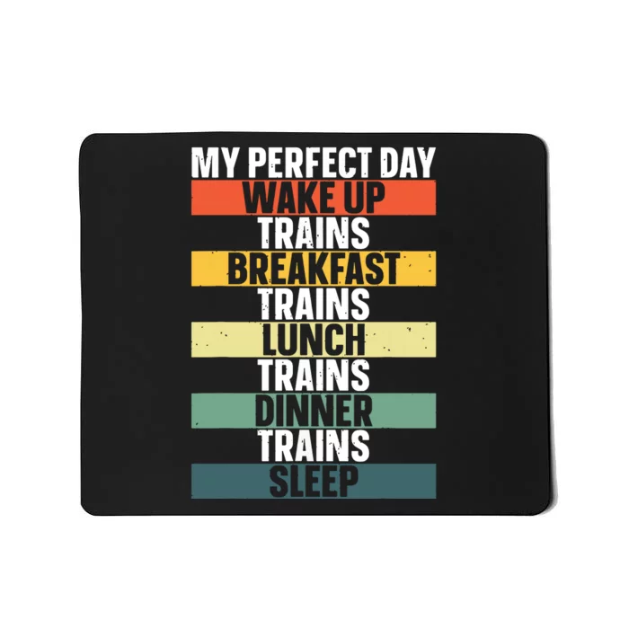 Funny Train Art For Railroad Vehicle Train Lover Mousepad