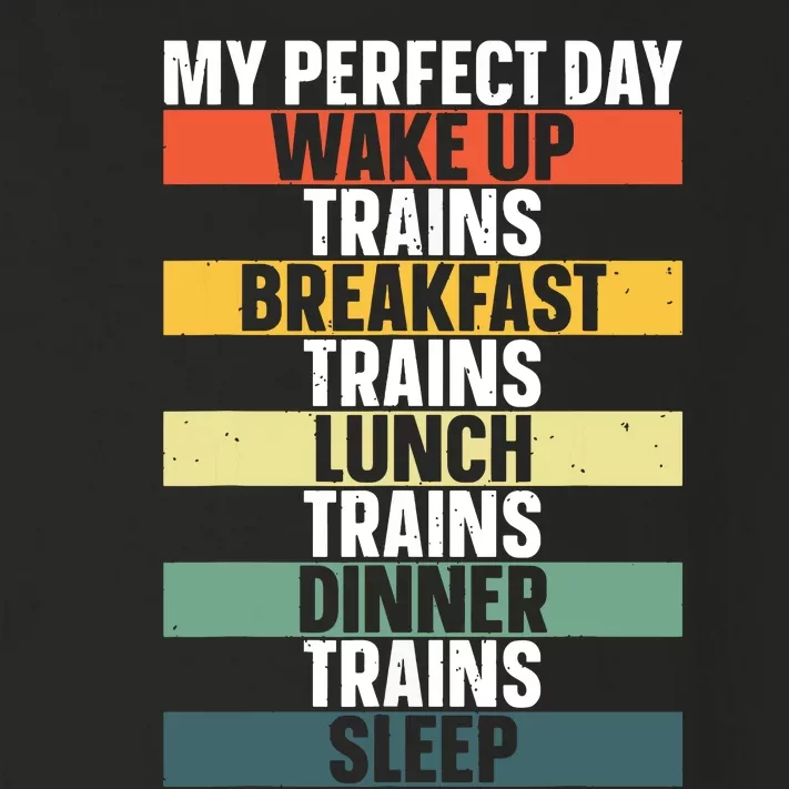 Funny Train Art For Railroad Vehicle Train Lover Toddler Long Sleeve Shirt