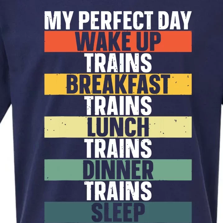 Funny Train Art For Railroad Vehicle Train Lover Sueded Cloud Jersey T-Shirt