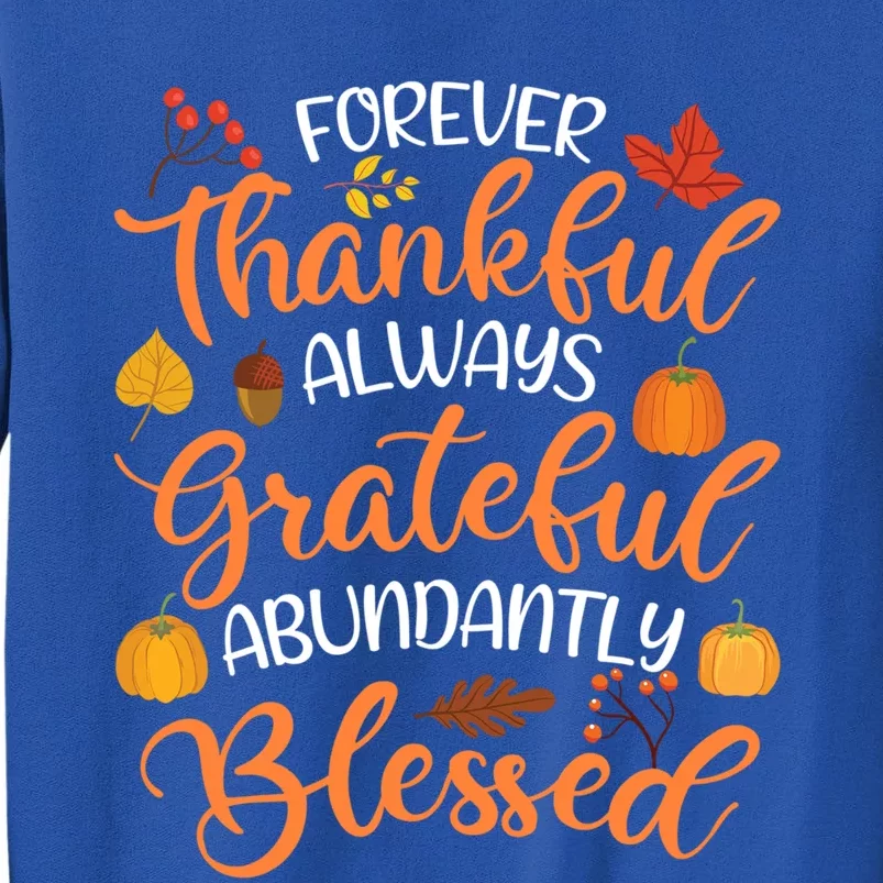 Forever Thankful Always Grateful Abundantly Blessed Gift Sweatshirt