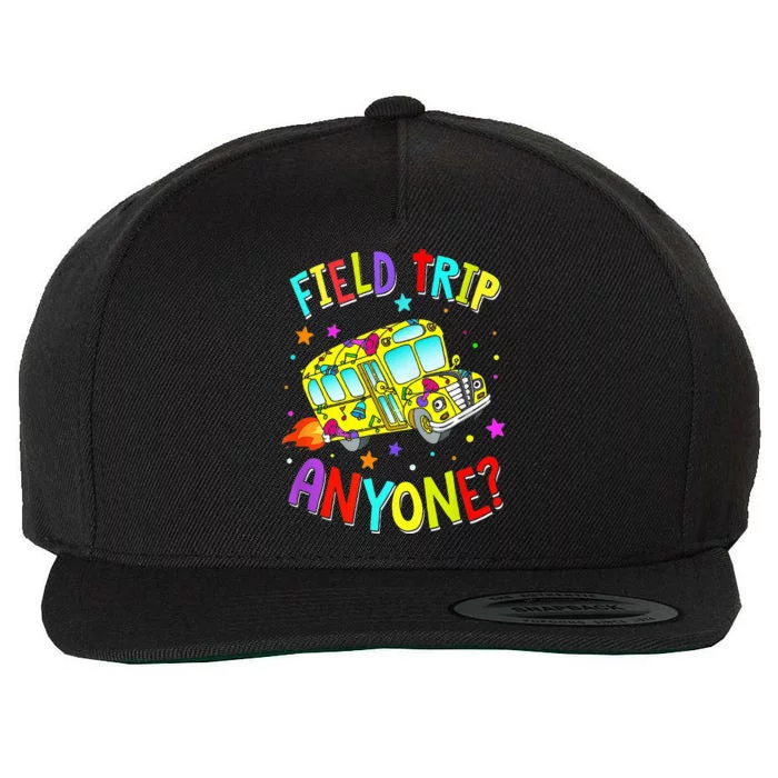 Field Trip Anyone Teaching School Bus Back To School Wool Snapback Cap