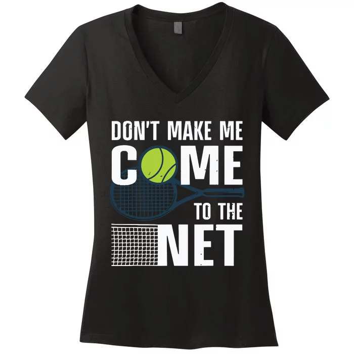 Funny Tennis Art For Teens Tennis Player Lover Women's V-Neck T-Shirt