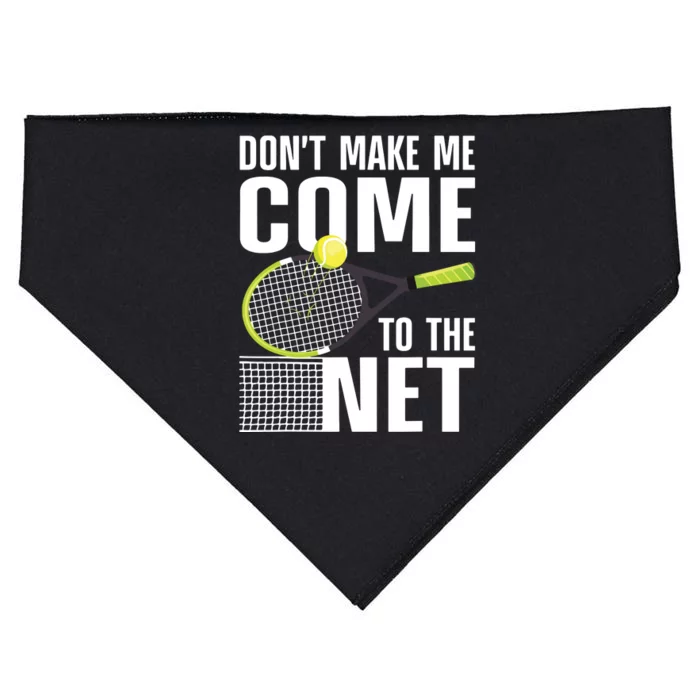 Funny Tennis Art For Teens Tennis Player Lover USA-Made Doggie Bandana