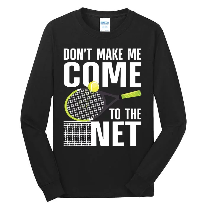 Funny Tennis Art For Teens Tennis Player Lover Tall Long Sleeve T-Shirt