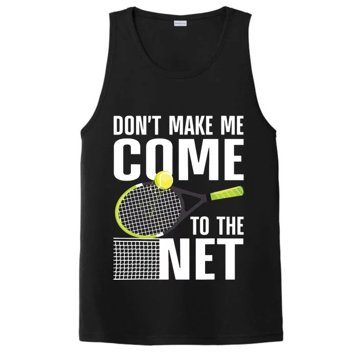 Funny Tennis Art For Teens Tennis Player Lover Performance Tank