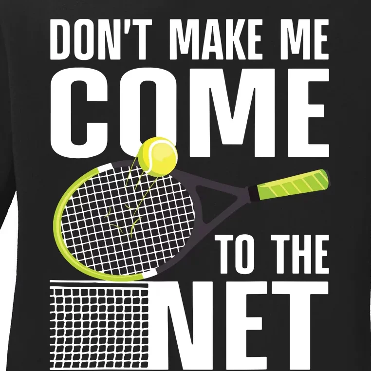 Funny Tennis Art For Teens Tennis Player Lover Ladies Long Sleeve Shirt