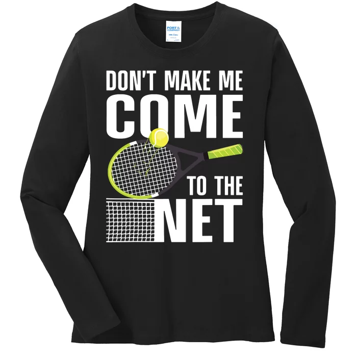 Funny Tennis Art For Teens Tennis Player Lover Ladies Long Sleeve Shirt