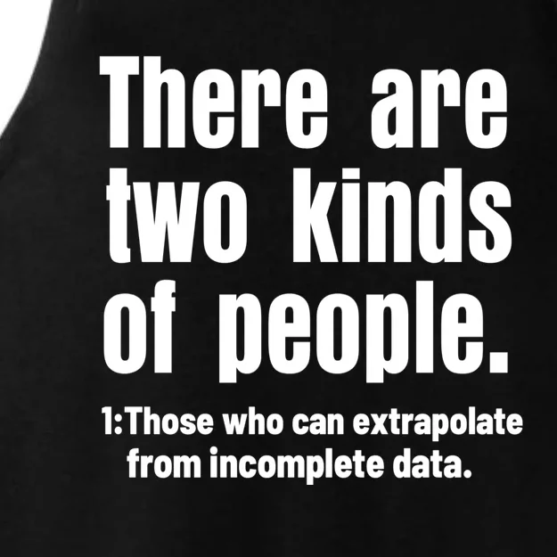 Funny There Are Two Kinds Of People Ladies Tri-Blend Wicking Tank