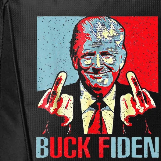 Funny Trump AntiBiden Trump Middle Finger Buck Fiden City Backpack