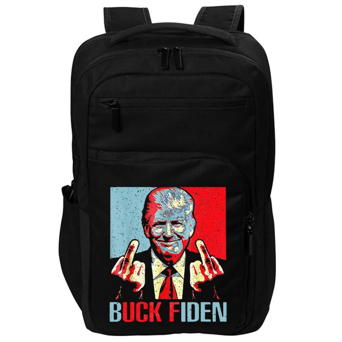 Funny Trump AntiBiden Trump Middle Finger Buck Fiden Impact Tech Backpack