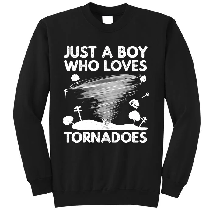 Funny Tornado Art For Boy Weather Storm Tornado Chaser Sweatshirt