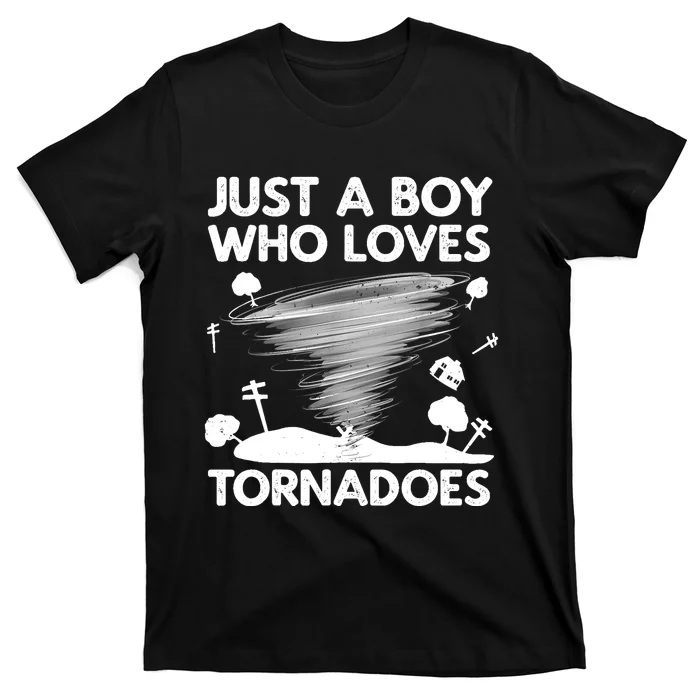 Funny Tornado Art For Boy Weather Storm Tornado Chaser T-Shirt