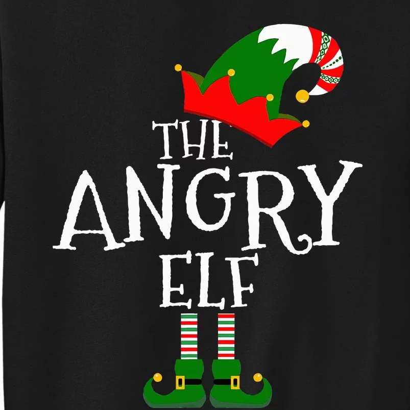 Funny The Angry Elf Matching Family Group Gift Christmas Sweatshirt