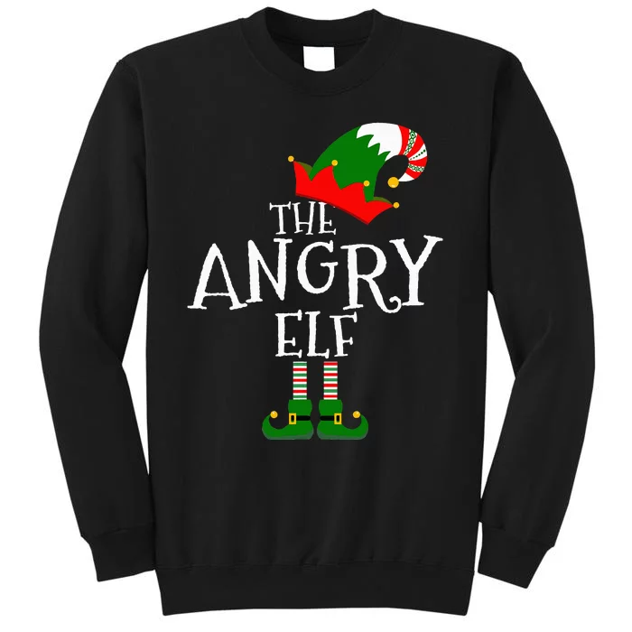 Funny The Angry Elf Matching Family Group Gift Christmas Sweatshirt