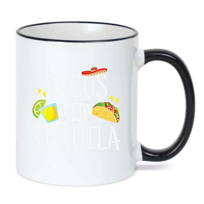 Funny Tacos And Tequila Mexican Sombrero Tee Gift Black Color Changing Mug