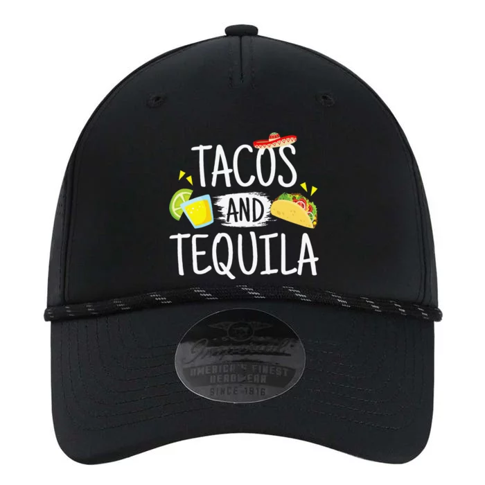 Funny Tacos And Tequila Mexican Sombrero Tee Gift Performance The Dyno Cap