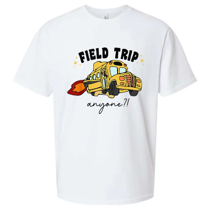 Field Trip Anyone Teacher Field Day Funny Presents Sueded Cloud Jersey T-Shirt