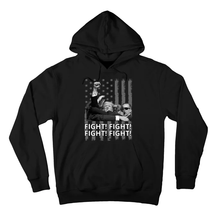 Fight Trump American Flag Rally Shooting Pennsylvania Hoodie