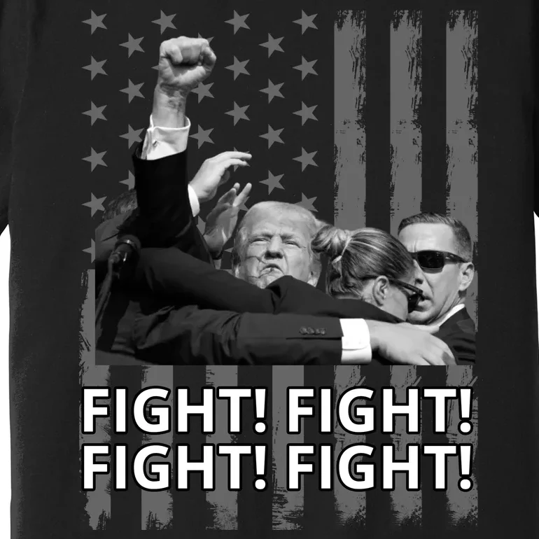 Fight Trump American Flag Rally Shooting Pennsylvania Premium T-Shirt