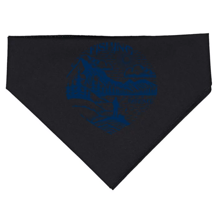 Fishing: The Art Of Patience Graphic USA-Made Doggie Bandana