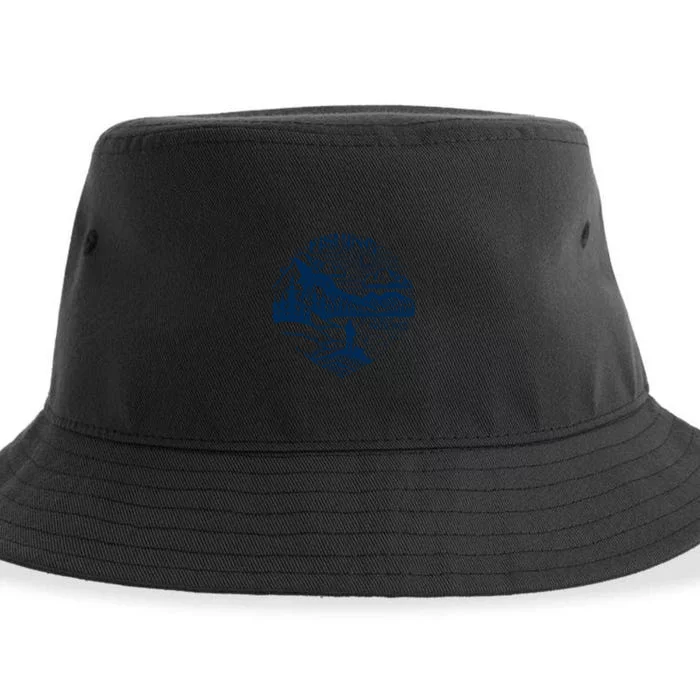 Fishing: The Art Of Patience Graphic Sustainable Bucket Hat