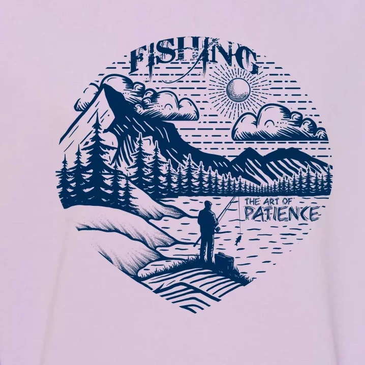 Fishing: The Art Of Patience Graphic Garment-Dyed Sweatshirt