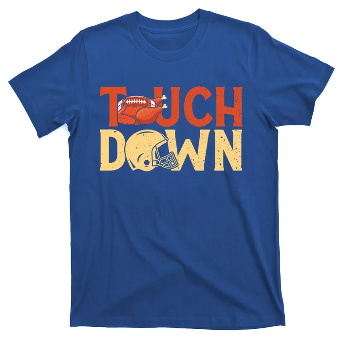 Funny Touchdown American Football Turkey Thanksgiving Cute Gift T-Shirt