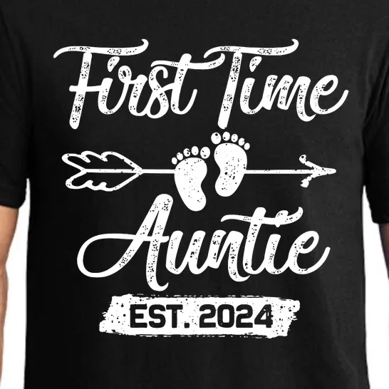 First Time Auntie 2024 Mothers Day Soon To Be Auntie 2024 Pajama Set