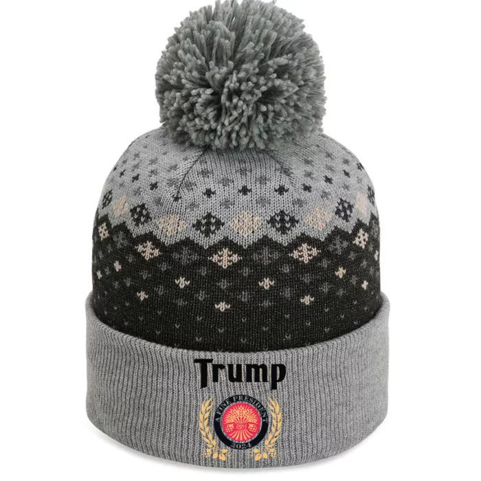 Funny Trump A Fine President 2024 Gift The Baniff Cuffed Pom Beanie