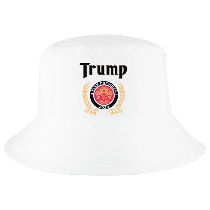 Funny Trump A Fine President 2024 Gift Cool Comfort Performance Bucket Hat