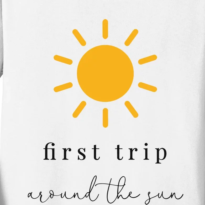 First Trip Around The Sun Kids Long Sleeve Shirt