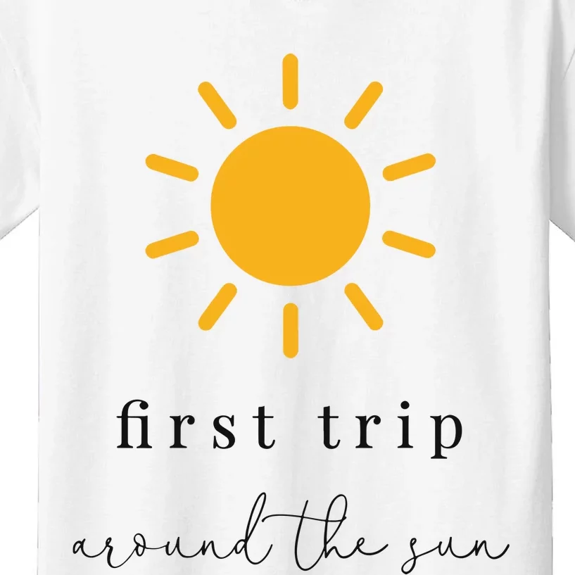 First Trip Around The Sun Kids T-Shirt