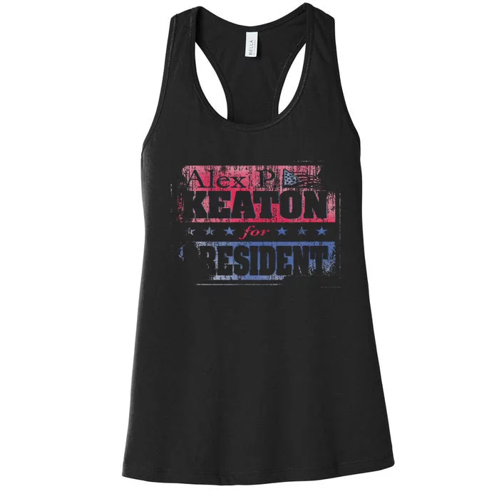 Family Ties Alex For President Women's Racerback Tank