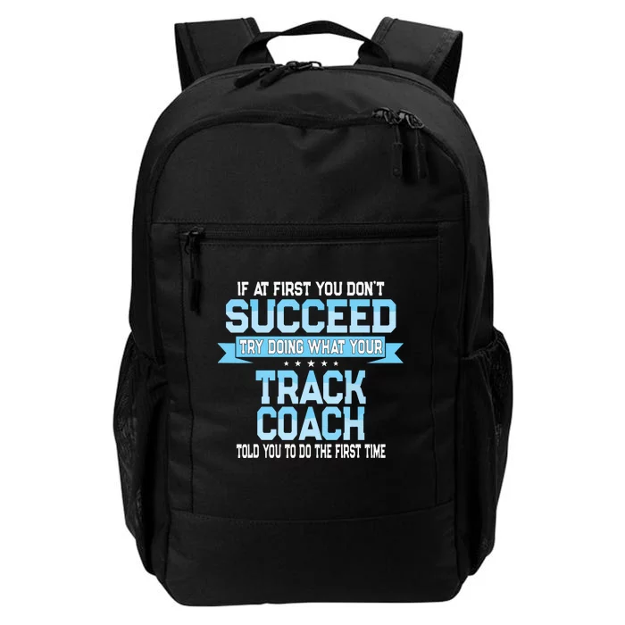 Fun Track And Field Coach Gift Funny Track Saying Daily Commute Backpack