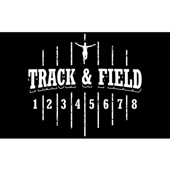 Funny Track And Field Design Runner Numbers Bumper Sticker