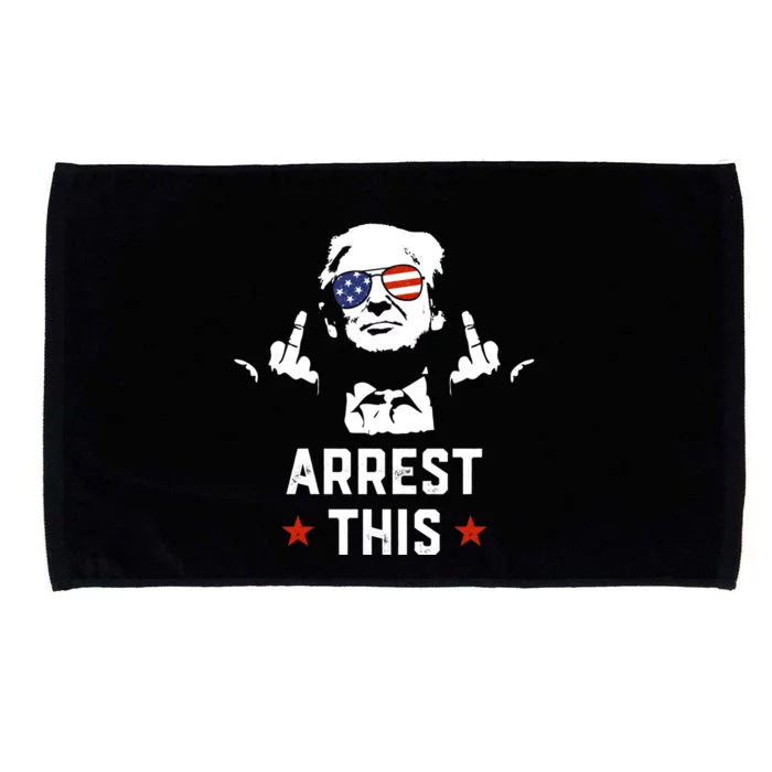 Funny Trump Arrest This Donald Trump Middle Finger President Microfiber Hand Towel