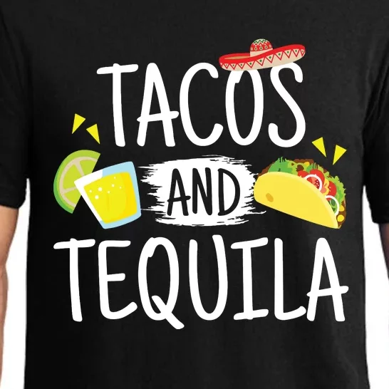 Funny Tacos And Tequila Mexican Sombrero Gift Pajama Set