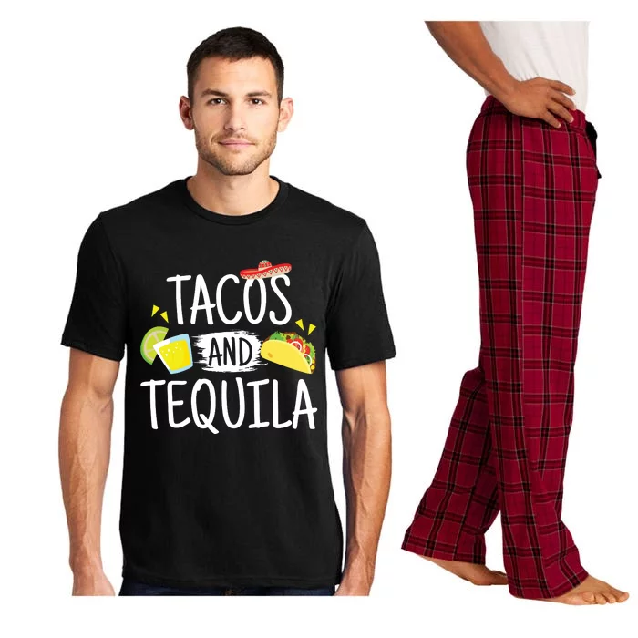 Funny Tacos And Tequila Mexican Sombrero Gift Pajama Set