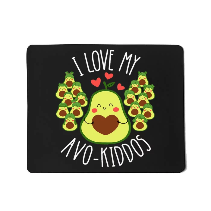 Funny Teacher Avocado Valentine's Day Cute Retro Mousepad