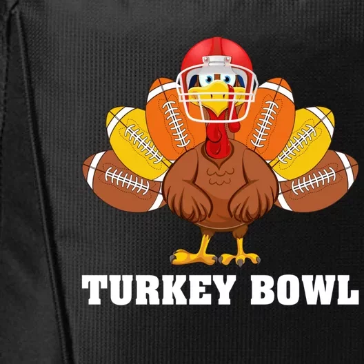 Funny Turkey American Football Bowl Thanksgiving City Backpack